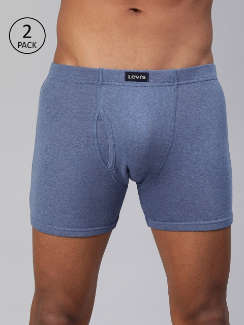 

Levis Men Pack of 2 Solid Trunks #010, Blue