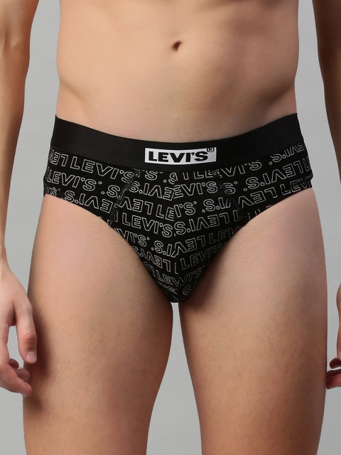 

Levis Men's Black and White Printed Briefs #021-BRIEF-BLK/WHT-P1
