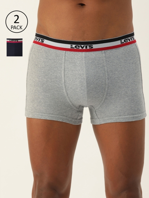 

Levis Men Pack of 2 Solid Trunk #003-TRUNK, Grey