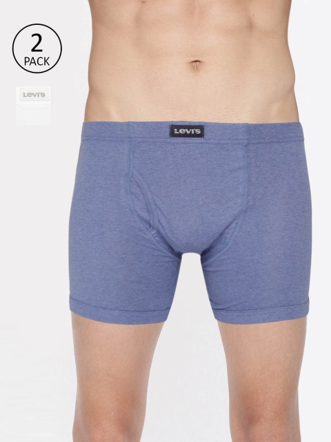 

Levis Men Pack of 2 Solid Trunks #010, White