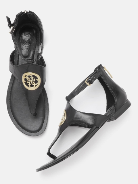 

GUESS Women Black Solid Flats