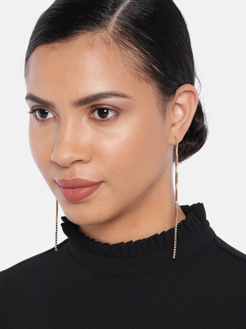 

Ayesha Gold-Plated Contemporary Drop Earrings