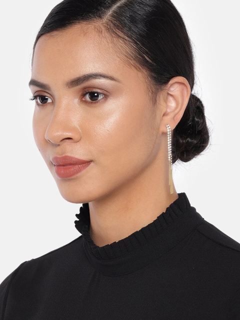

Ayesha Gold-Plated Contemporary Drop Earrings