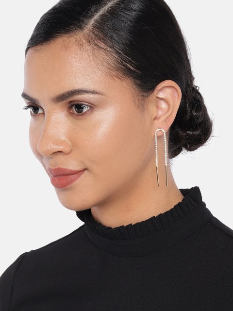 

Ayesha Gold-Plated Contemporary Drop Earrings