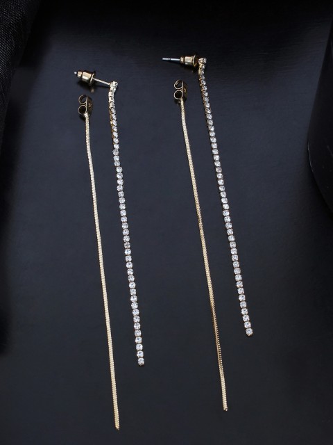 

Ayesha Gold-Plated Contemporary Drop Earrings