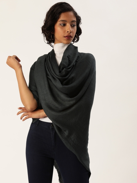 

Ayesha Women Black Self Design Scarf
