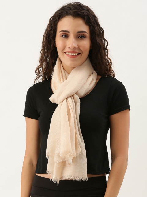 

Ayesha Women Cream-Coloured Printed Scarf