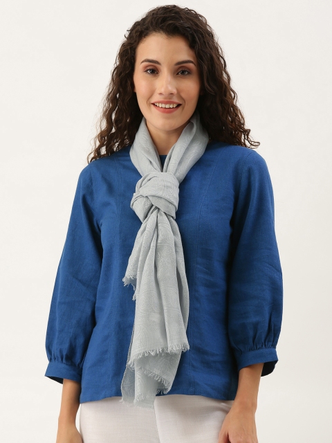 

Ayesha Women Grey Printed Scarf