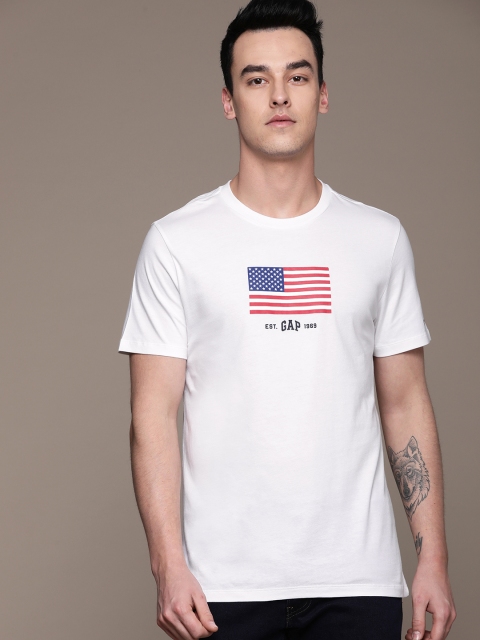 

GAP Men's Logo Flag T-Shirt, White