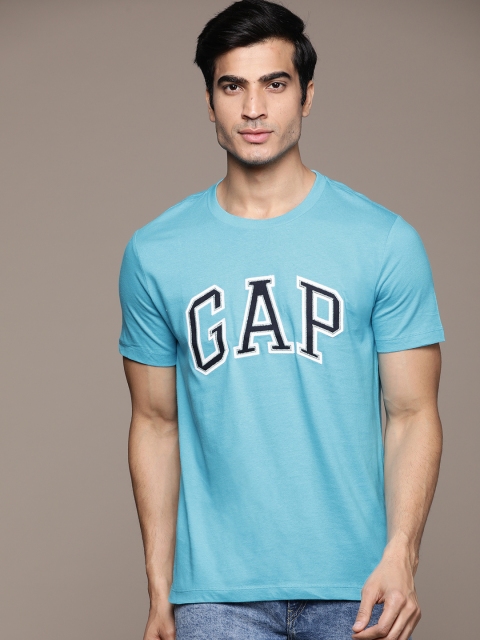 

GAP Men's Logo Crewneck T-Shirt, Blue