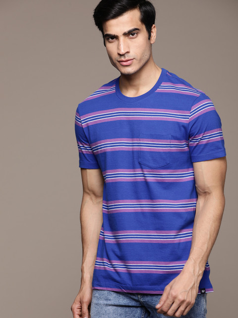 

GAP Men's Stripe Pocket T-Shirt, Blue