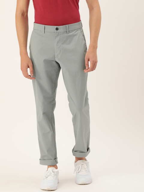 

GAP Men Grey Slim Fit Solid Regular Trousers