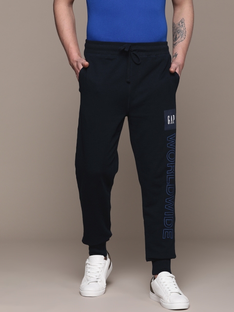 

GAP Men Navy Blue Logo Joggers