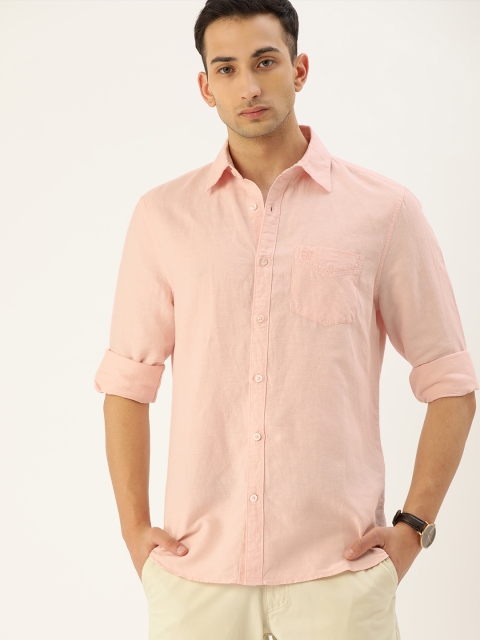 

GAP Men Pink Regular Fit Solid Casual Shirt