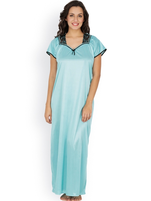 

Klamotten Sea Green Satin Maxi Nightdress X217