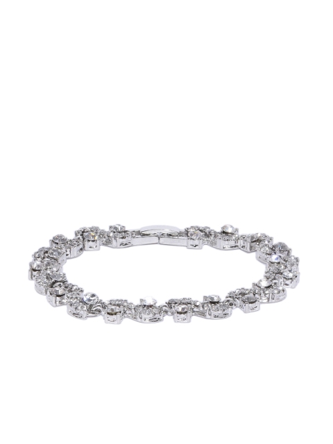 

YouBella Silver-Plated Stone-Studded Link Bracelet
