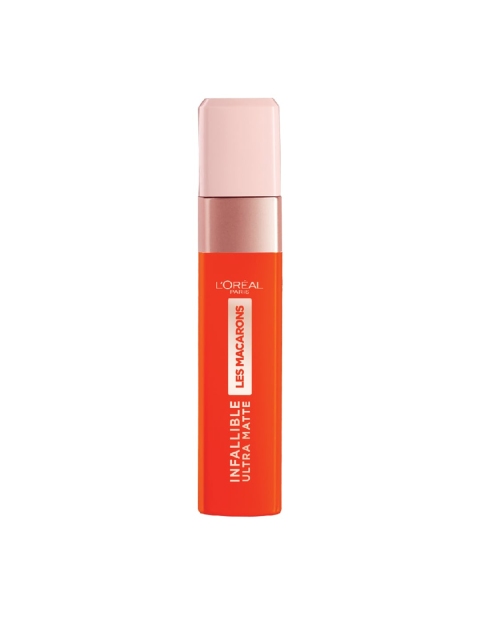 

LOreal Paris Infallible Ultra Matte Les Macarons Liquid Lipstick - Mademoiselle Mango 826, Orange
