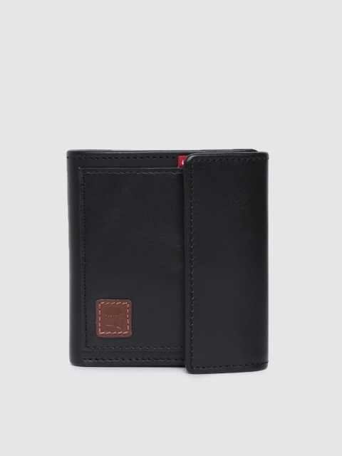 

Levis Men Black Solid Two Fold Wallet