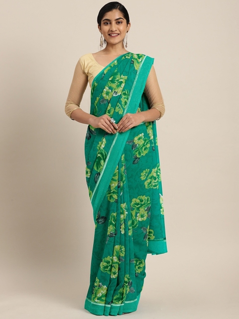 

Soch Green Printed Pure Georgette Saree