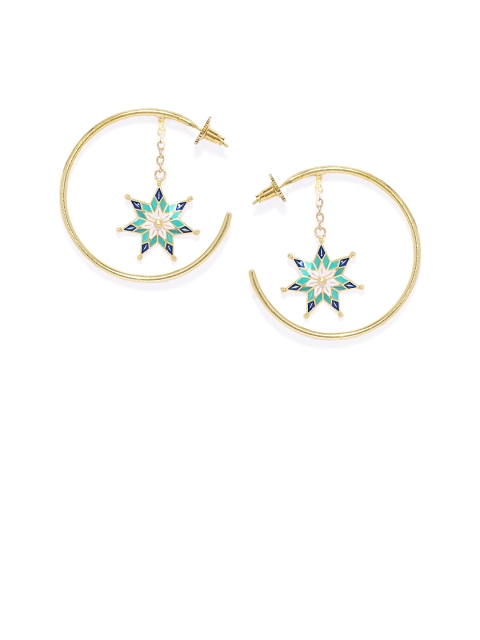 

Pipa Bella Gold-Plated Circular Hoop Earrings