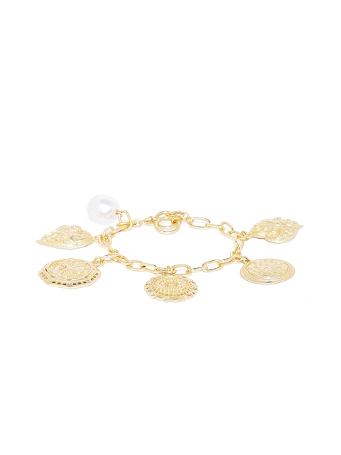

Pipa Bella Pearl Gold Plated Charm Bracelet