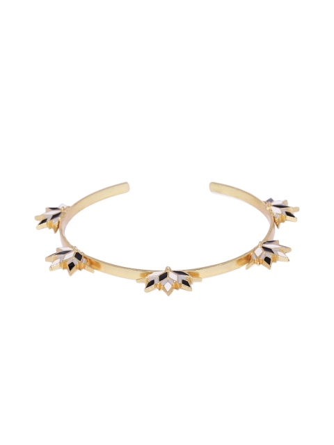 

Pipa Bella Gold-Plated Bangle-Style Enamelled Bracelet