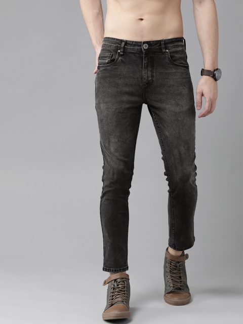 

Roadster Men Charcoal Grey Skinny Fit Mid-Rise Clean Look Stretchable Jeans