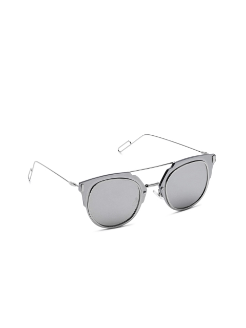 

Floyd Unisex Browline Sunglasses 97029 SILVER SILVER
