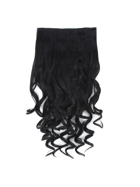 

Rozia Women Black 22" Synthetic Curly Hair Extensions