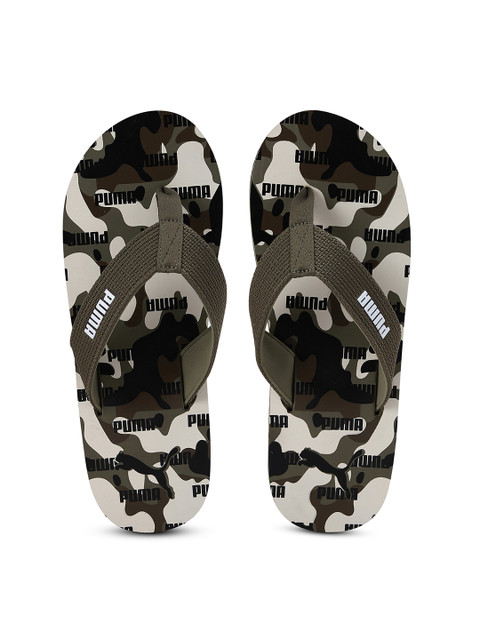 

Puma Men Olive Green Printed Gypsum GU Sandals