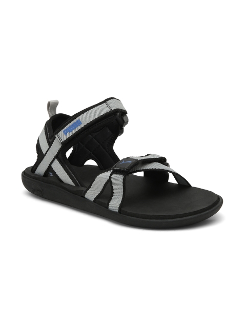 

Puma Men Black Grey Pebble MU Sports Sandals