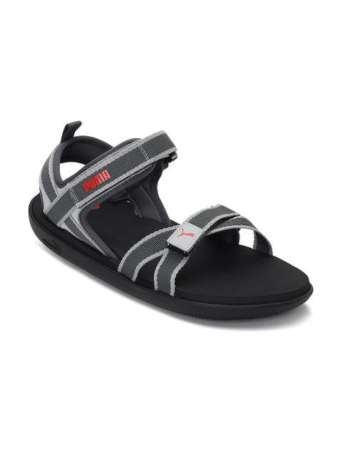 

Puma Men Black Grey Pebble MU Sports Sandals
