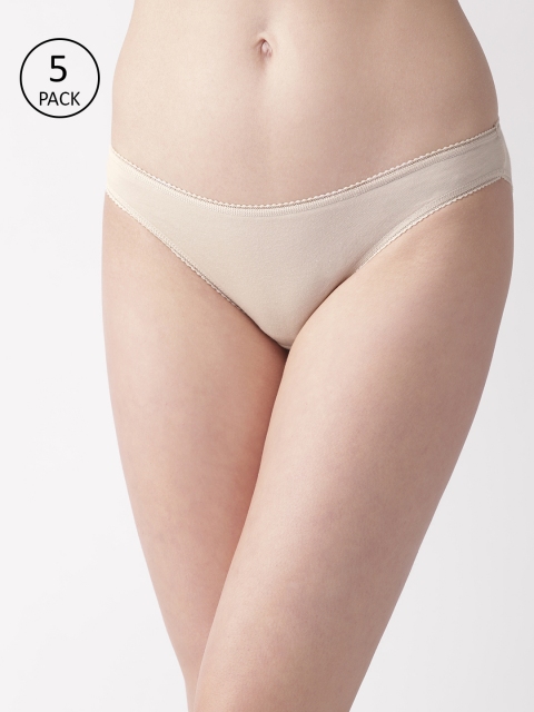 

Marks & Spencer Women Beige Pack of 5 Bikini Briefs T614921I
