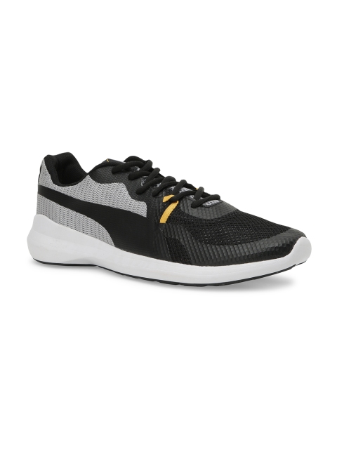 Men Black Colourblocked Wave MU Shoes