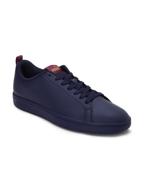

Puma Unisex Navy Blue Smash Ace Sneakers