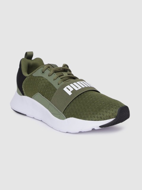 

Puma Unisex Olive Green Wired Sneakers