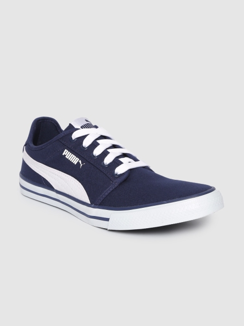 

Puma Men Navy Blue Solid Droge Sneakers
