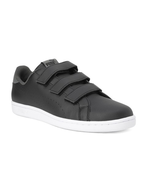 

Puma Unisex Black Smash Velcro Sneakers