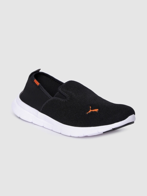 

Puma Unisex Black Solid Essential Slip On Sneakers