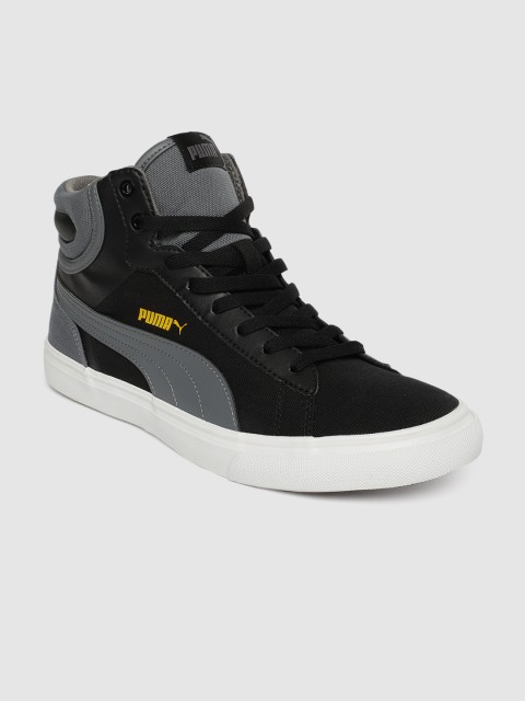 

Puma Unisex Black Hip Hop Mid-Top Sneakers