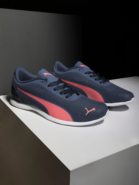 

Puma Women Navy Blue Woven Design Sneakers