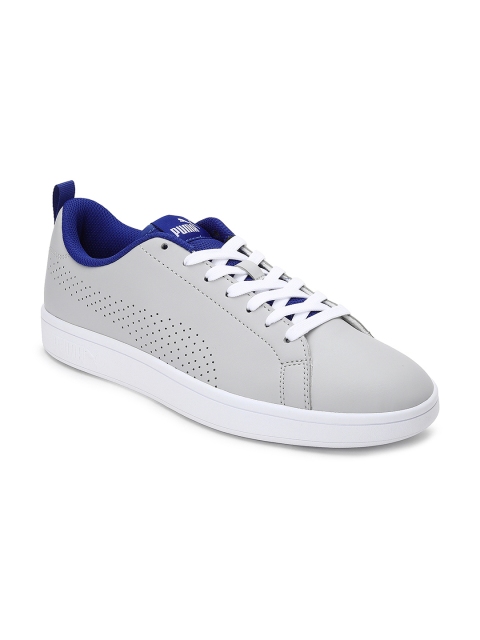 

Puma Unisex Grey Smash Ace Sneakers