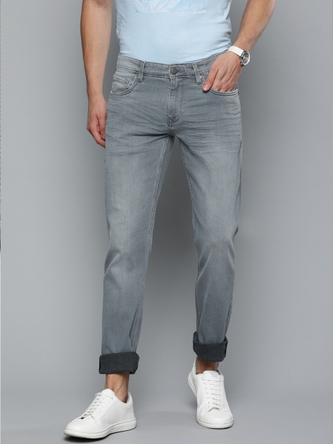

Louis Philippe Jeans Men Grey Matt Slim Fit Low-Rise Clean Look Stretchable Jeans