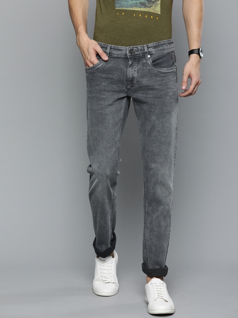 

Louis Philippe Jeans Men Grey Matt Slim Fit Low-Rise Clean Look Stretchable Jeans
