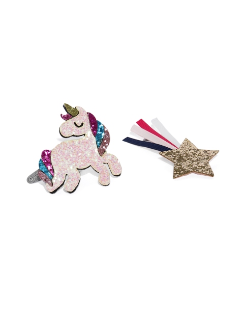 

Toniq Kids Set of 2 Embellished Tic Tac Hair Clips, Multi