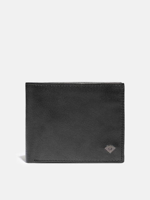 

INVICTUS Men Black Solid Leather Two Fold Wallet