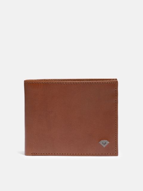 

INVICTUS Men Brown Solid Leather Two Fold Wallet