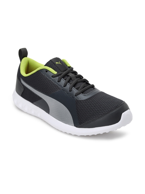 

Puma Men Grey Black Colourblocked Mesh Xyork MU Running Shoes