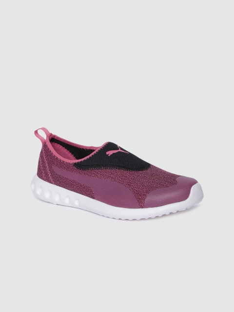 

Puma Women Pink Solid Concave 3 MU Slip-On Running Shoes