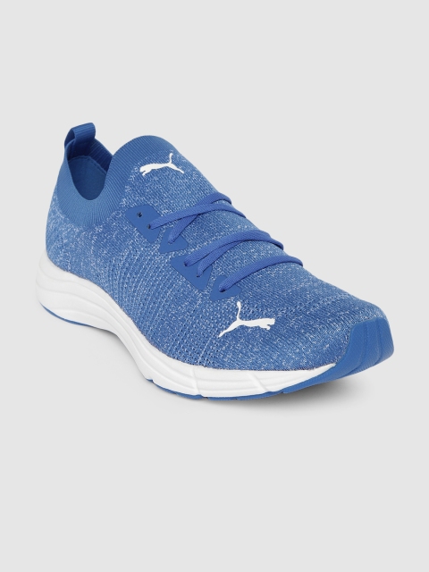 

Puma Men Blue Solid Force Knit Running Shoes